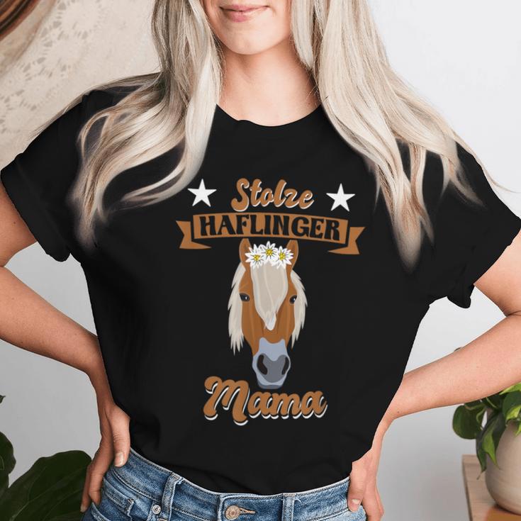 Stolze Haflinger Mama Für Pferdede Mamas T-shirt Frauen Geschenke für Sie