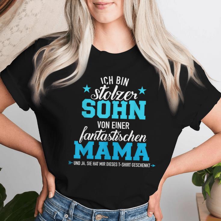 Stolzer Sohn Einer Fantastischen Mutter Slogan T-shirt Frauen Geschenke für Sie