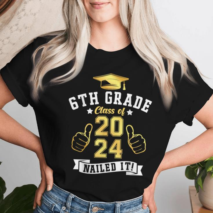 Students 6Th Grade Class Of 2024 Nailed It Graduation Women T-shirt Gifts for Her