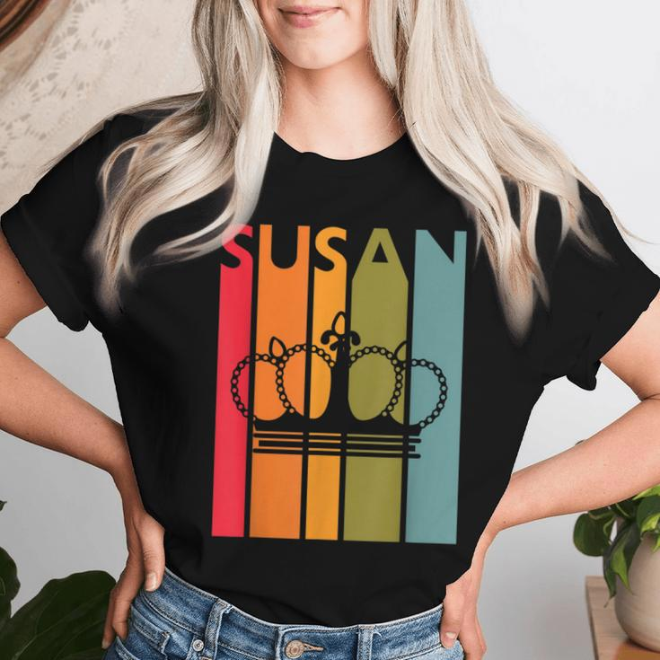 Susan Idea For Girls First Name Vintage Susan Women T-shirt Gifts for Her