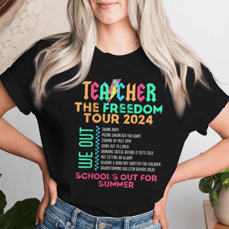 Teacher The Freedom Tour School's Out For Summer Last Day Women T-shirt Gifts for Her