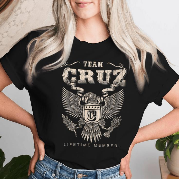 Team Cruz Family Name Lifetime Member Women T-shirt Gifts for Her