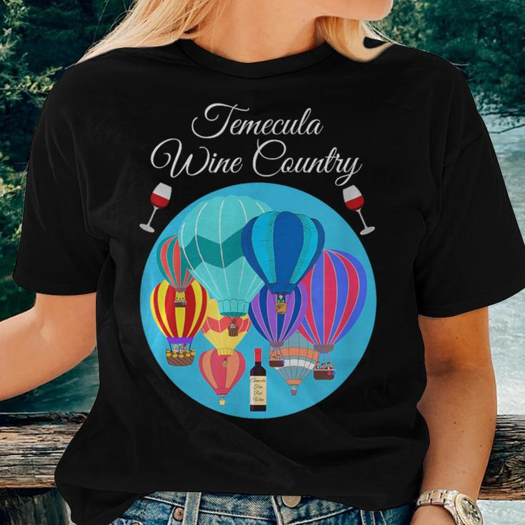 Temecula Wine Country Hot Air Balloons Cute Women Women T-shirt Gifts for Her