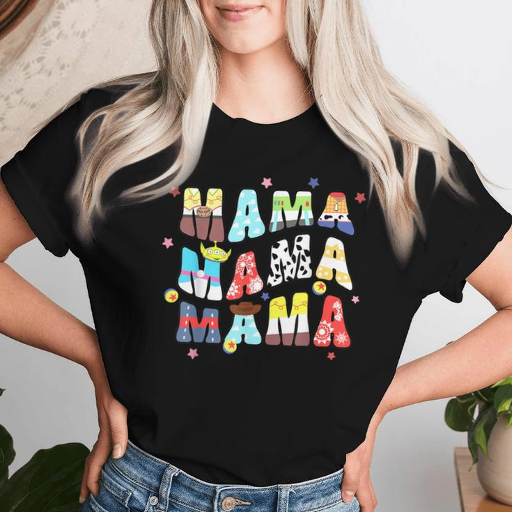 Toy Story Mama Boy Mom Mommy Groovy Happy Mother's Day Women T-shirt Gifts for Her