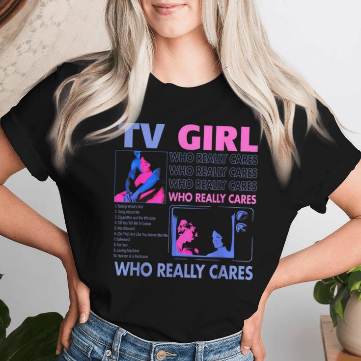 Tv Girl Who Really Care Women T-shirt Gifts for Her
