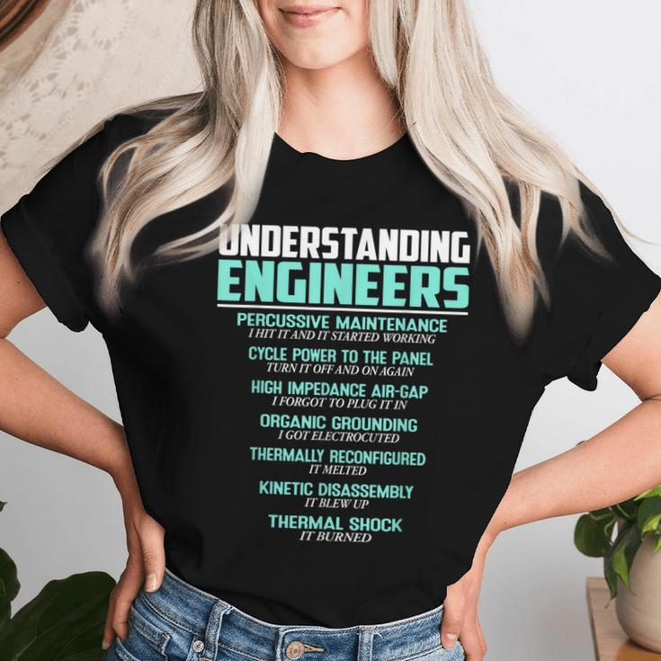 Understanding Engineers Mechanical Sarcastic Engineering Women T-shirt Gifts for Her