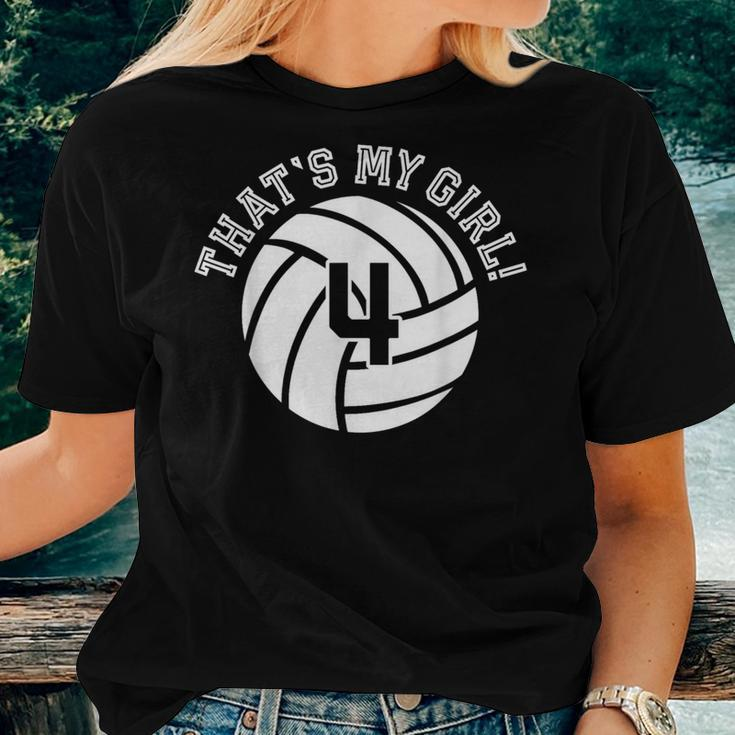 Unique That's My Girl 4 Volleyball Player Mom Or Dad Women T-shirt Gifts for Her