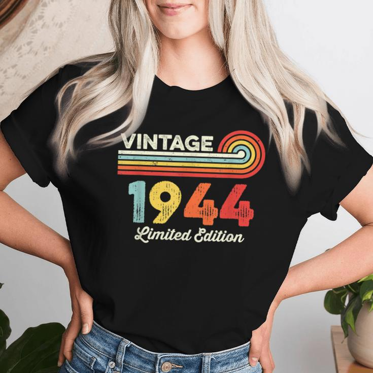 Vintage 1944 Birthday Limited Edition Born In 1944 Women T-shirt Gifts for Her