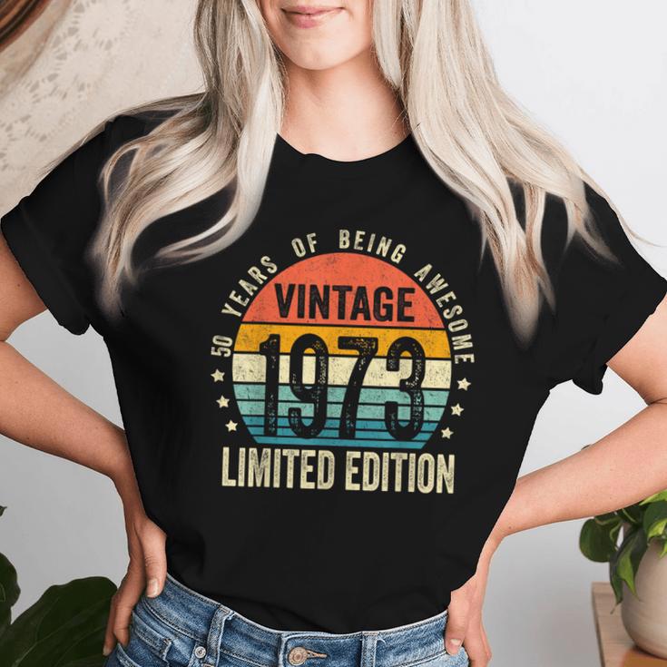 Vintage 1973 51St Birthday 51 Years Old Women T-shirt Gifts for Her