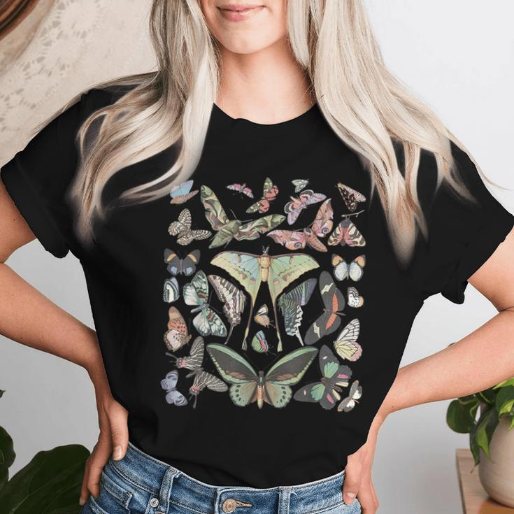 Vintage Butterfly And Moth Cute Graphic For Teacher Womens Women T-shirt Gifts for Her
