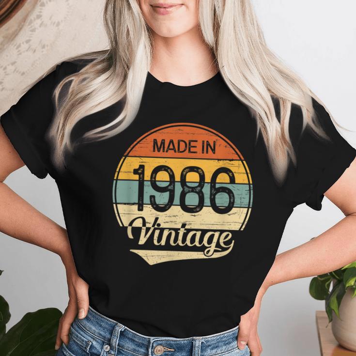 Vintage Made In 1986 Hombre Hecho En 1986 Camiseta de mujer Regalos para ella