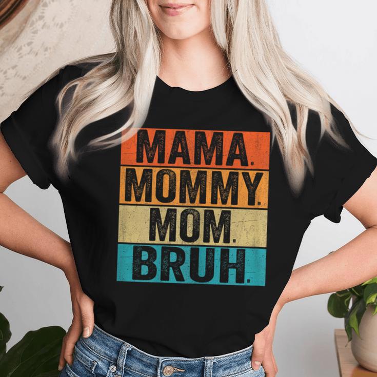 Vintage Mama Mama Mama Bruh Lustig Muttertag T-shirt Frauen Geschenke für Sie