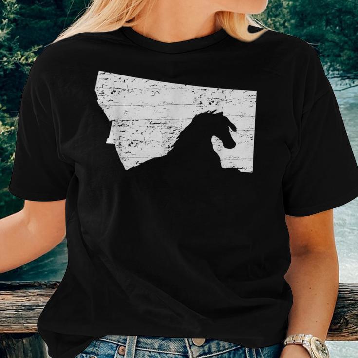 Vintage Montana Horse Riders Women T-shirt Gifts for Her