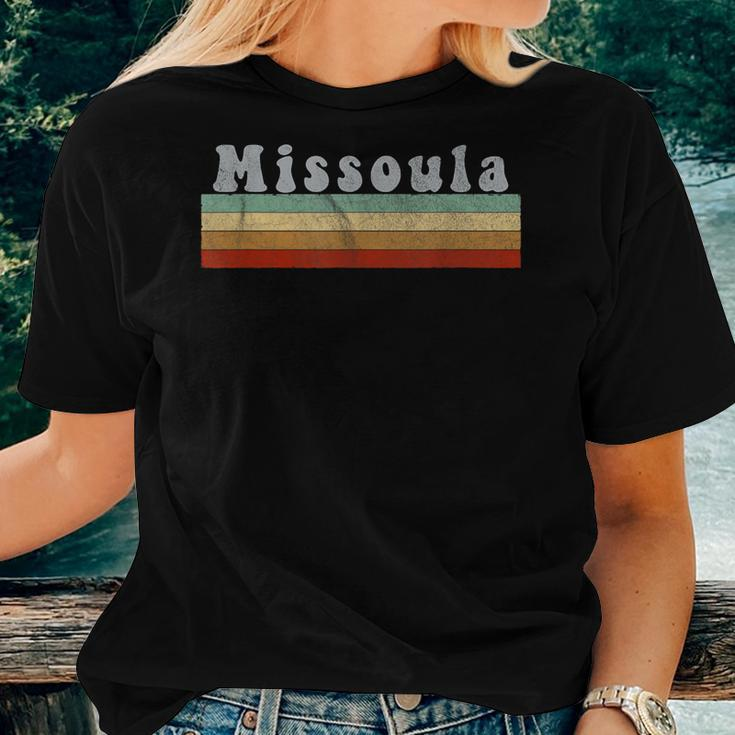 Vintage Retro 70S 80S Missoula MontanaWomen T-shirt Gifts for Her