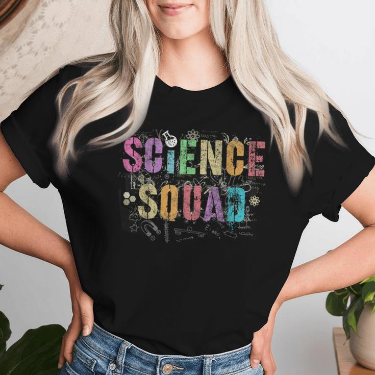 Vintage Science Squad Technology Dept Teacher Team Steam Women T-shirt Gifts for Her