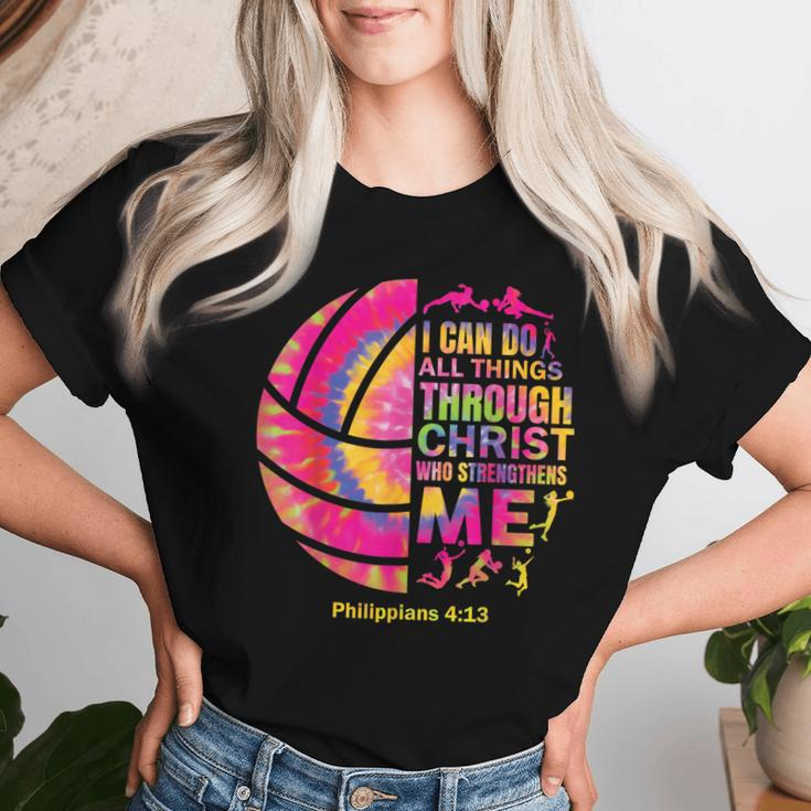 VolleyballN Girls Christian Christ Tie Dye Women T-shirt Gifts for Her