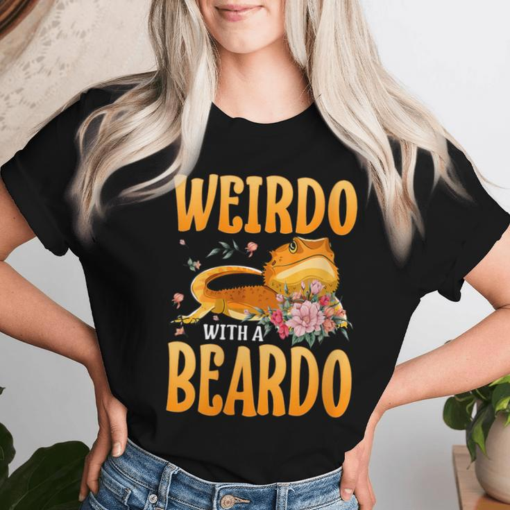 Weirdo With A Beardo Bearded Dragon Beardie Women T-shirt Gifts for Her