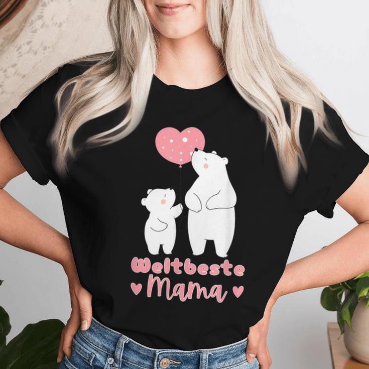 Weltbeste Mama 2024 Muttertag Bear T-shirt Frauen Geschenke für Sie