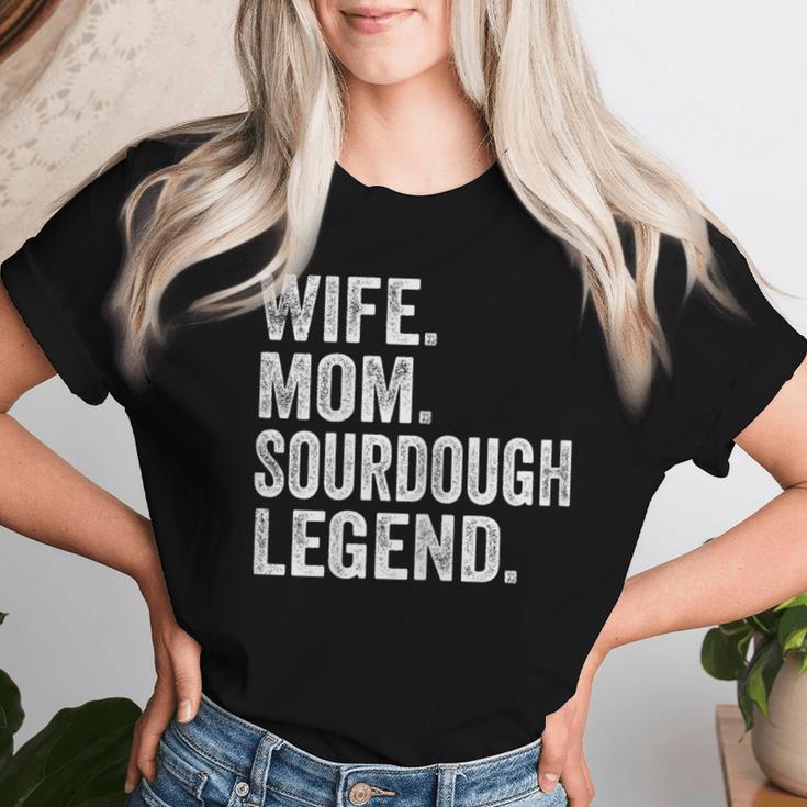 Wife Mom Sourdough Legend Mother Sourdough Pain Women T-shirt Gifts for Her