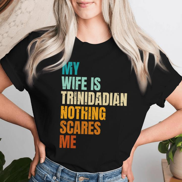 My Wife Is Trinidadian Nothing Scares Me Husband Women T-shirt Gifts for Her