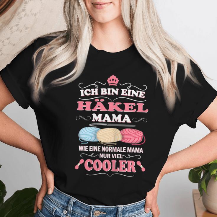 Women's Crochet Mama Wie Normal Mama Nuriel Cooler Crochet T-shirt Frauen Geschenke für Sie