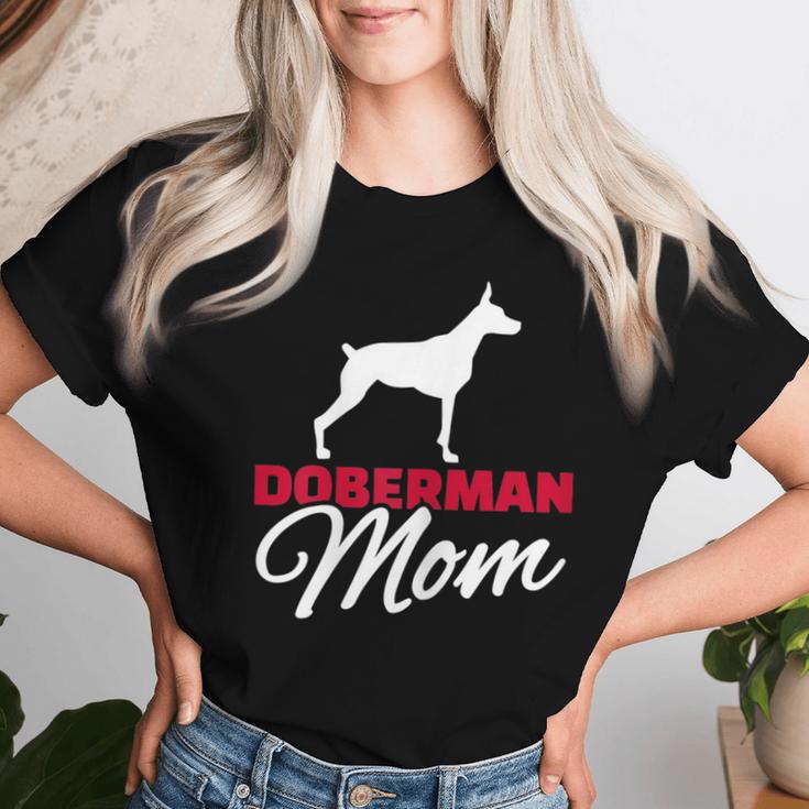 Women's Dobermann Mama T-shirt Frauen Geschenke für Sie