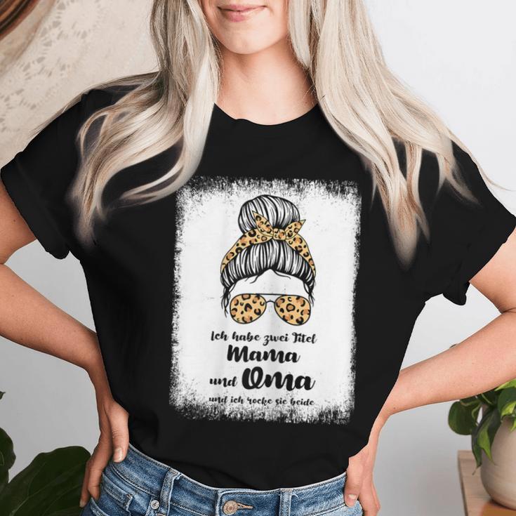 Women's Ich Habe Zwei Titel Mama Und Oma Mama Oma S T-shirt Frauen Geschenke für Sie