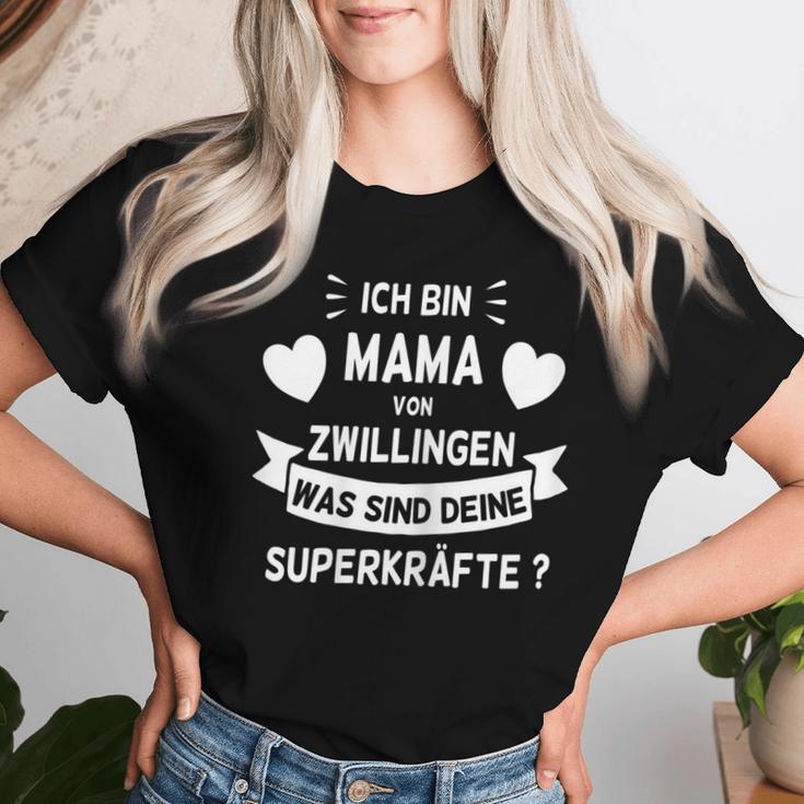 Women's Mamaon Zwillingen Was Sind Deine Superkraftte T-shirt Frauen Geschenke für Sie