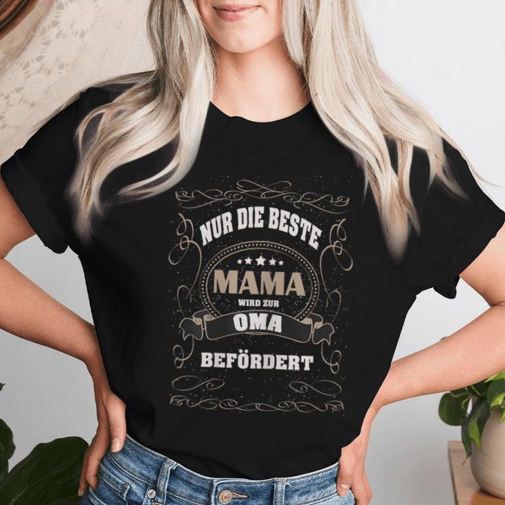 Women's Nur Die Beste Mama Wird Zur Oma Beförder S T-shirt Frauen Geschenke für Sie