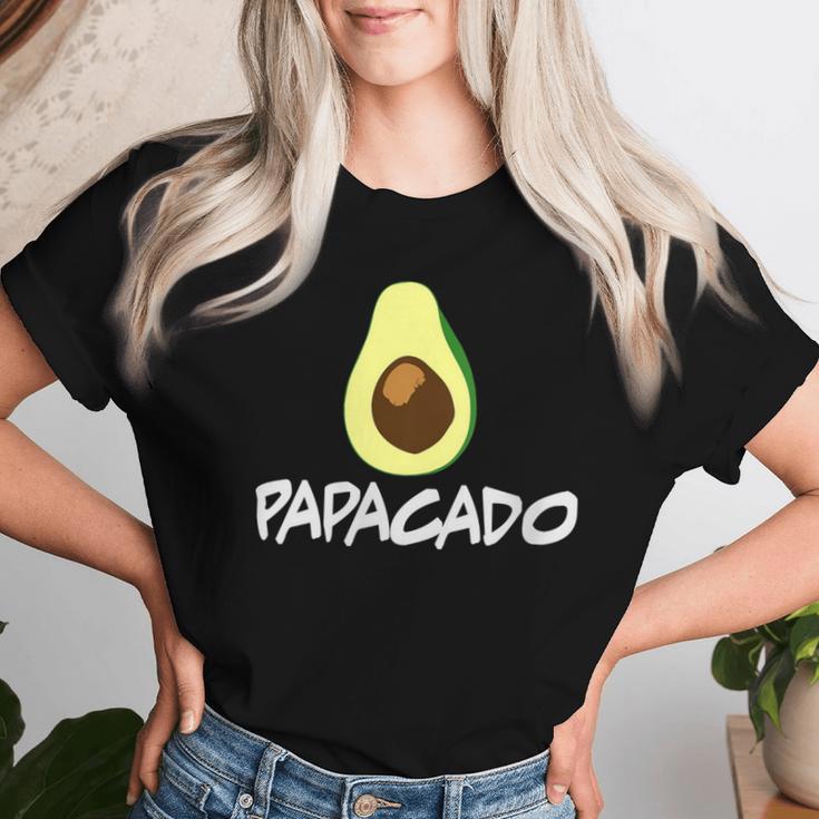 Women's Papacado Avocado Father Dad Avocados T-shirt Frauen Geschenke für Sie