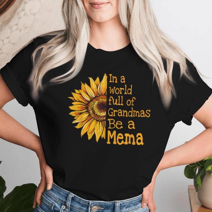 In A World Of Grandmas Be A Mema Special Grandma Women T-shirt Gifts for Her