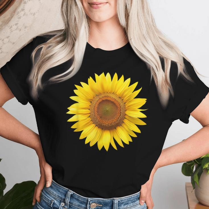 Yellow Sunflower Floral Flower Women T-shirt Gifts for Her