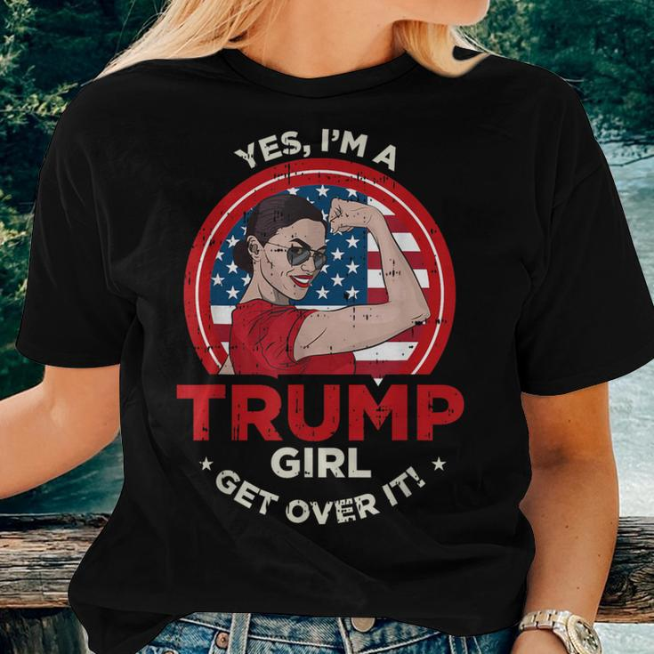 Yes Im A Trump Girl Get Over 2020 Cool Republican Women T-shirt Gifts for Her
