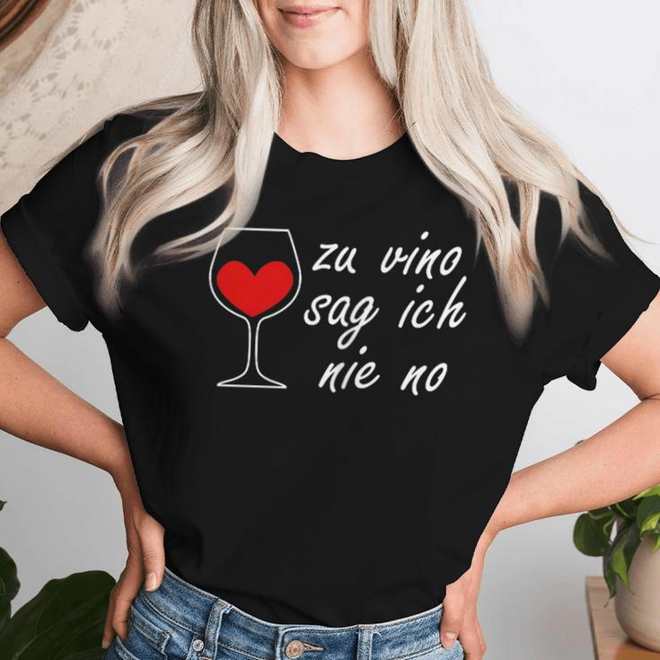 Zuino Sag Ich Nie No Weindrinker Wine Red Wine Festival Fun T-shirt Frauen Geschenke für Sie