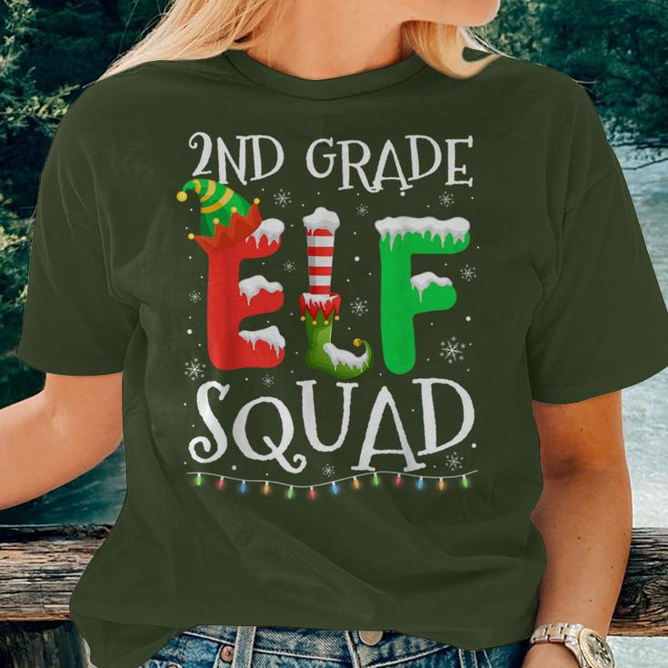 2Nd Grade Elf Squad Teacher Christmas Students Women T-shirt Gifts for Her