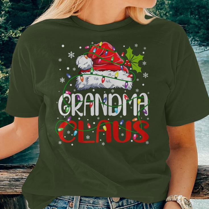 Grandma Claus Christmas Santa Matching Family Xmas Pajamas Women T-shirt Gifts for Her