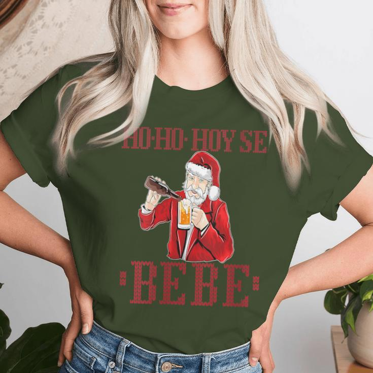 Ho Ho Hoy Se Bebe Ugly Christmas Dominican Women T-shirt Gifts for Her
