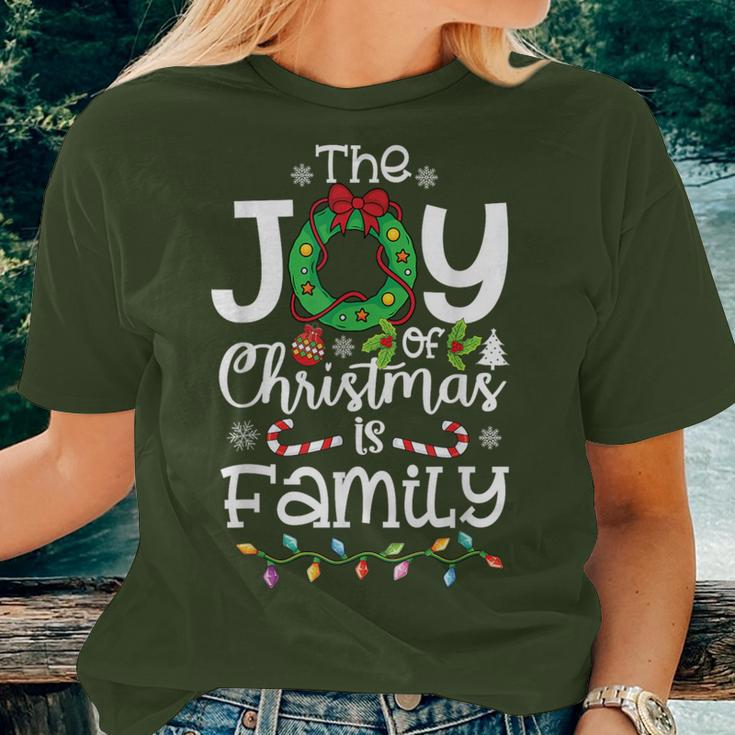 The Joy Of Christmas Is Family Xmas Family Women Women T-shirt Gifts for Her