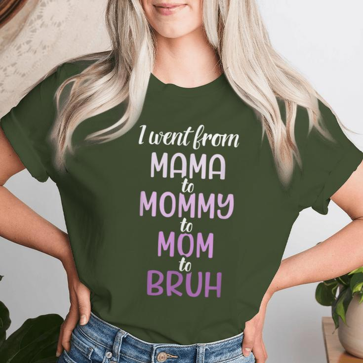 Mama Mommy Mom To Bruh For Birthday Christmas Women T-shirt Gifts for Her