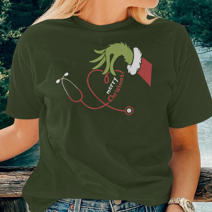 Merry Christmas Nurse Nursing Christmas Women T-shirt Gifts for Her