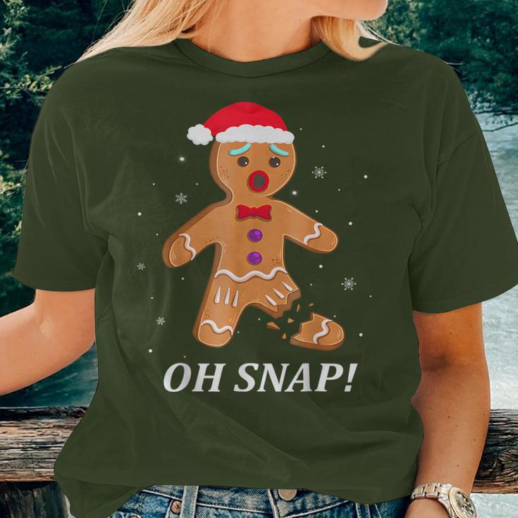 Oh Snap Gingerbread Merry Christmas Cookie Women Women T-shirt Gifts for Her