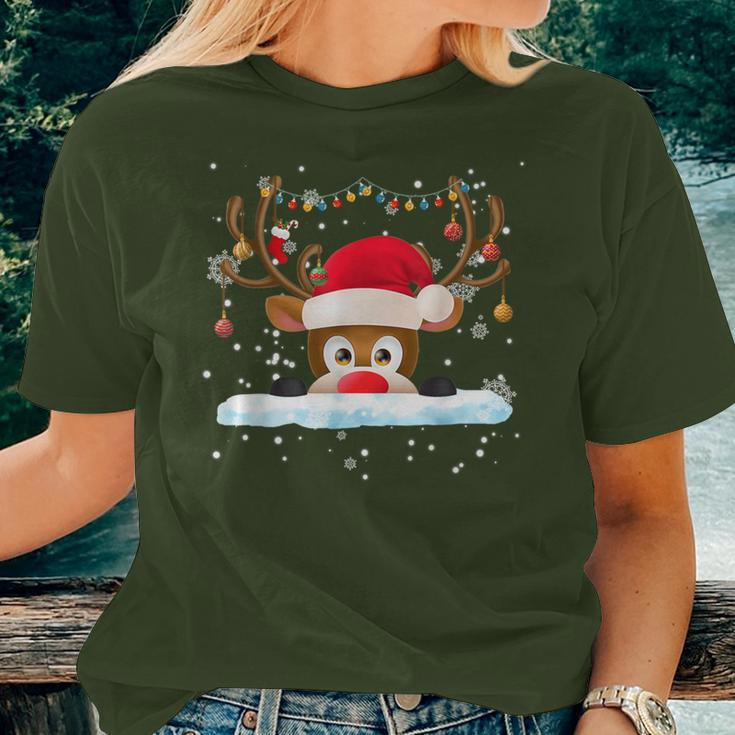 Rudolph The Red Nose Reindeer Christmas Pajama Girl Boy Women T-shirt Gifts for Her