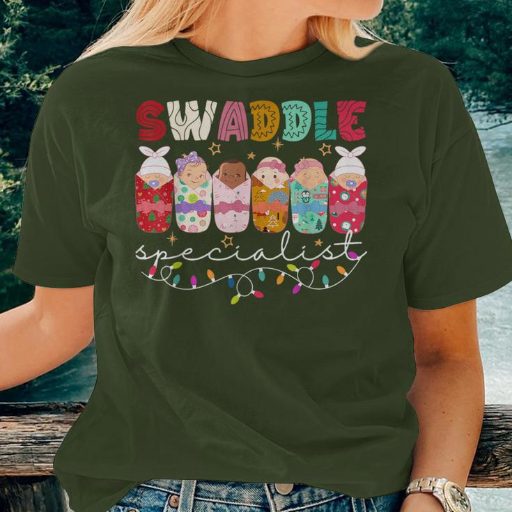 Swaddle Specialist Nicu Mother Baby Nurse Icu Picu Christmas Women T-shirt Gifts for Her