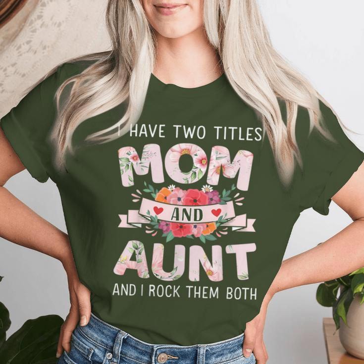 Two Titles Mom Aunt Rock For Christmas Birthday Women T-shirt Gifts for Her