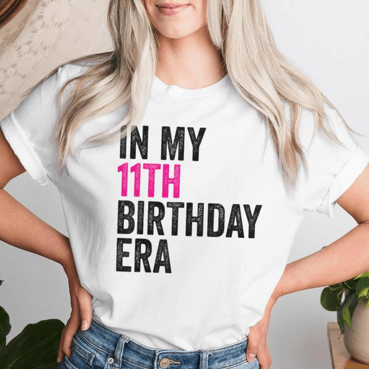 In My 11Th Birthday Era Girl Eleven Bday 11 Year Old Women T-shirt Gifts for Her