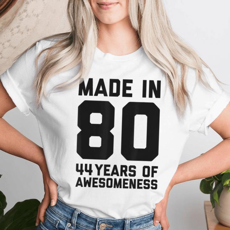 44 Geburtstag 44 Jahre Alt Geschenk Männer Frauen Papa Mama T-shirt Frauen Geschenke für Sie