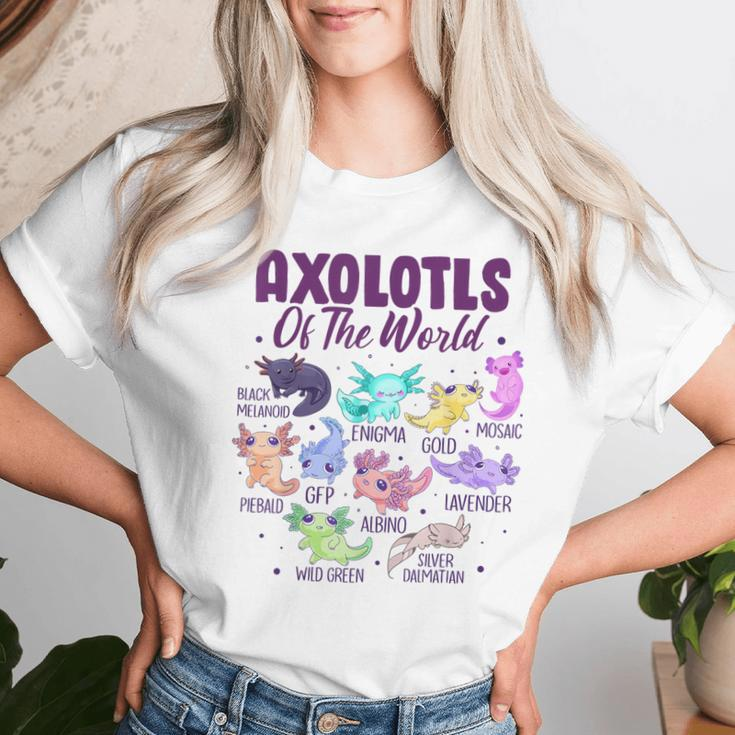 Axolotl Cute Axolotls Of The World Kawaii Girl Boy Kid Women T-shirt Gifts for Her