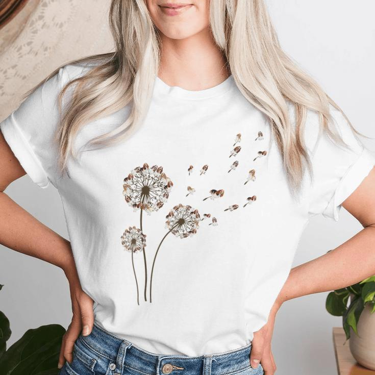 Basset-Hound Dandelion Flower Basshole Dog Mom Women Women T-shirt Gifts for Her