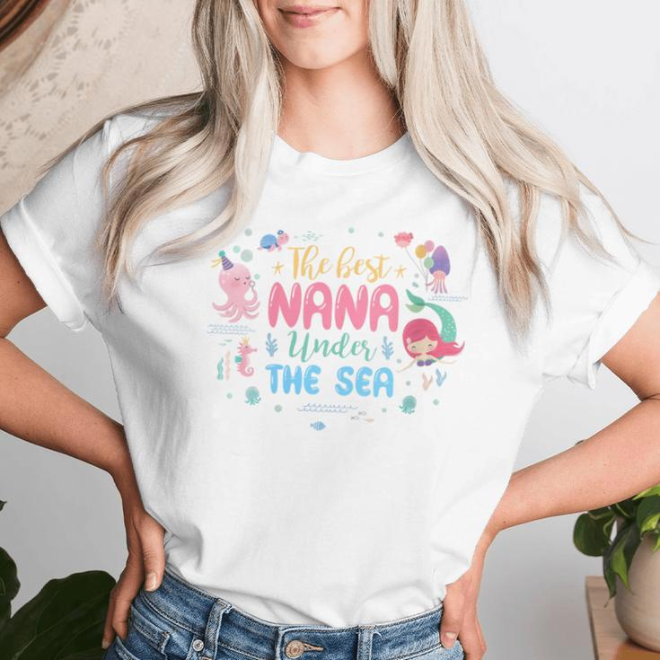 Birthday Girl The Best Nana Under The Sea Women T-shirt Gifts for Her
