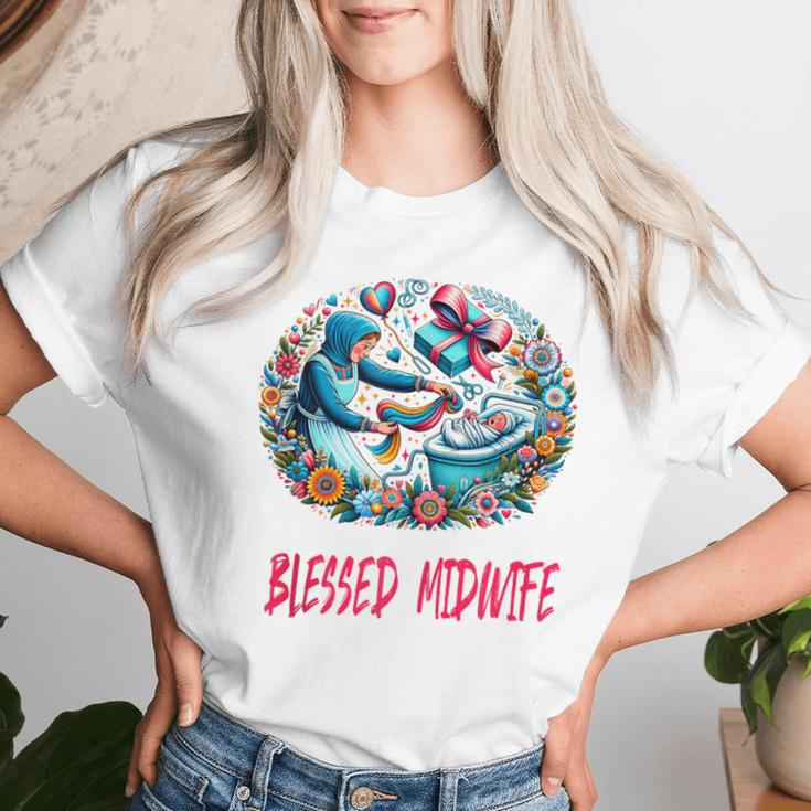 Blessed Midwife Mother's Day Vintage Nurses Week Women T-shirt Gifts for Her